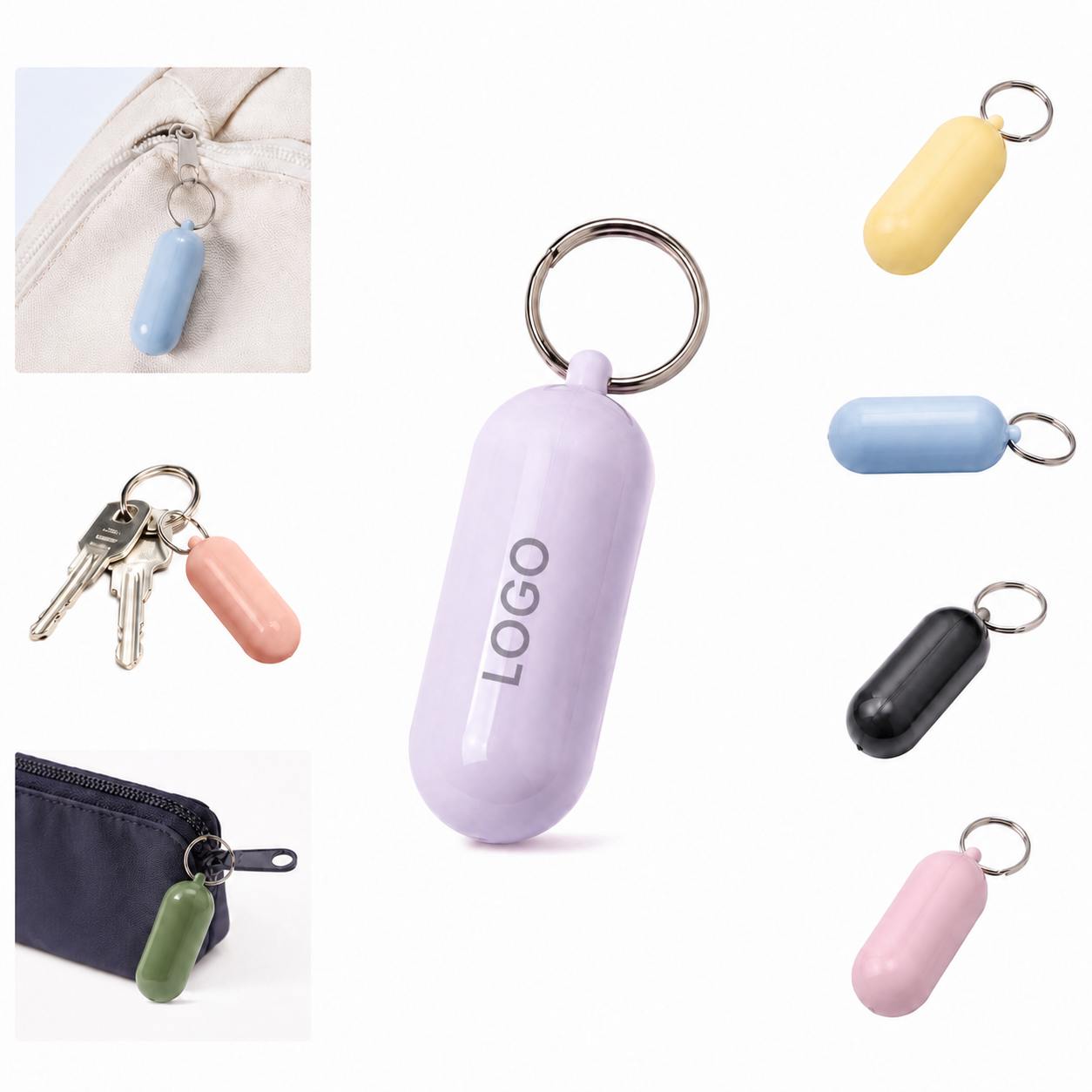 Floating Plastic Keychain