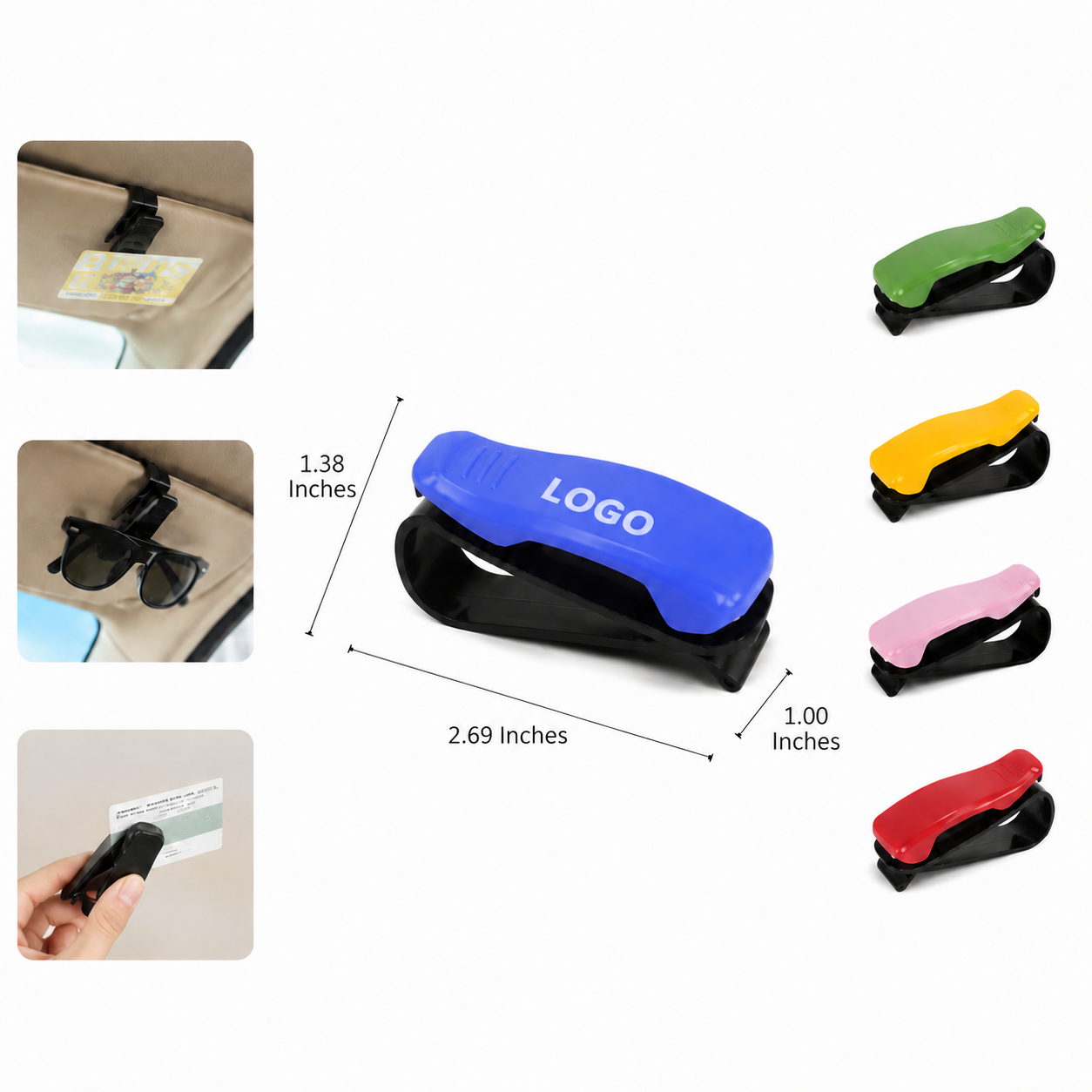 SlimGrip Car Sun Visor Sunglasses Clip Holder