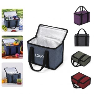 Burlap Insulated Food Delivery Bag