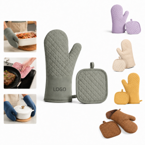 HeatGuard Silicone Oven Mitt and Pot Mat Set