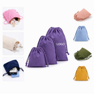 Reusable Cotton Muslin Drawstring Pouches